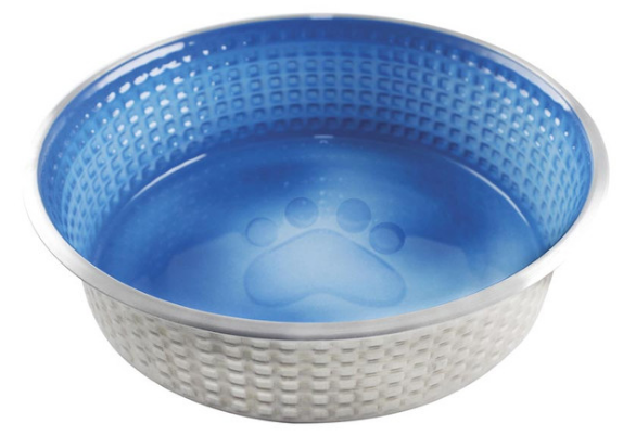 INDIPETS JACK AND JILL DISH OCEAN BLUE SMALL 12 OZ