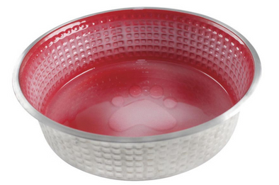 INDIPETS JACK AND JILL DISH CANDY RED MEDIUM 24 OZ