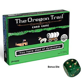The Oregon Trail Card Game Plus Bonus Green/Gold Die