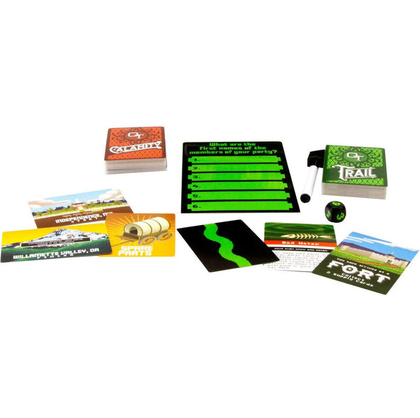 The Oregon Trail Card Game Plus Bonus Green/Gold Die