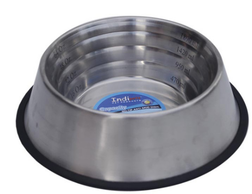 INDIPETS NON-TIP MEASUREMENT DISH 64 OZ