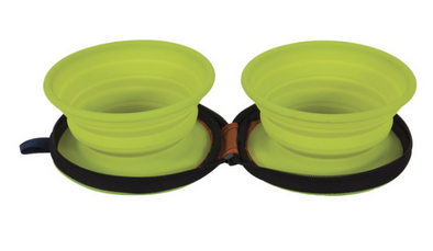 PETMATE SILICONE TRAVEL BOWL DUO - 3 CUP