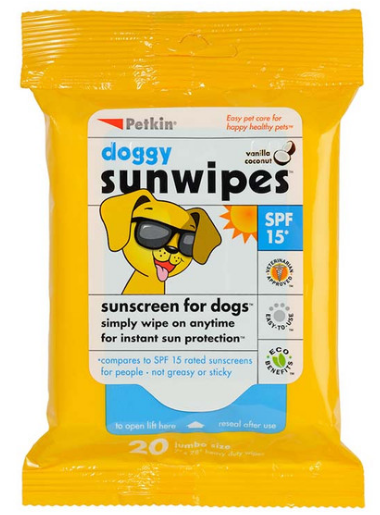 PETKIN DOGGY SUN WIPES 20 COUNT